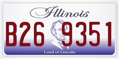 IL license plate B269351