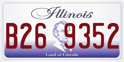 IL license plate B269352