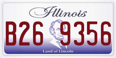 IL license plate B269356