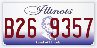 IL license plate B269357