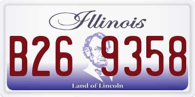 IL license plate B269358