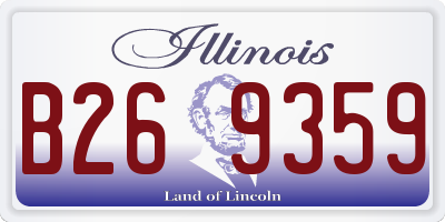 IL license plate B269359