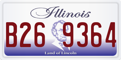 IL license plate B269364