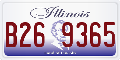 IL license plate B269365