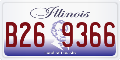 IL license plate B269366