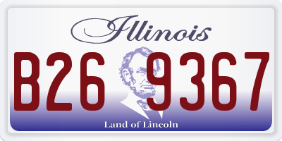 IL license plate B269367