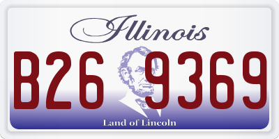 IL license plate B269369