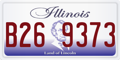 IL license plate B269373
