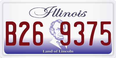 IL license plate B269375