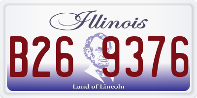 IL license plate B269376