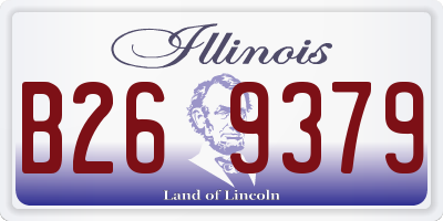 IL license plate B269379