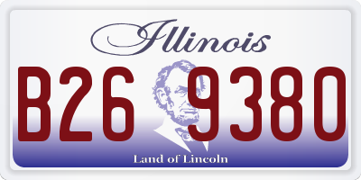 IL license plate B269380