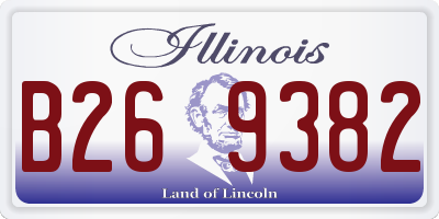IL license plate B269382