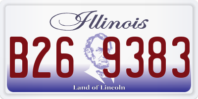 IL license plate B269383