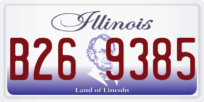 IL license plate B269385