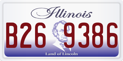 IL license plate B269386
