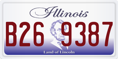 IL license plate B269387