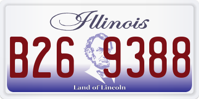 IL license plate B269388