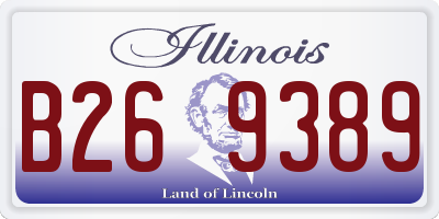 IL license plate B269389