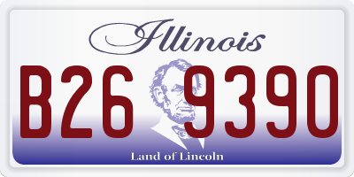 IL license plate B269390