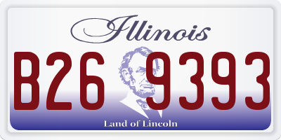 IL license plate B269393
