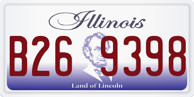 IL license plate B269398