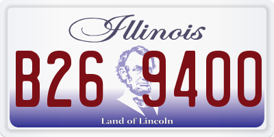 IL license plate B269400