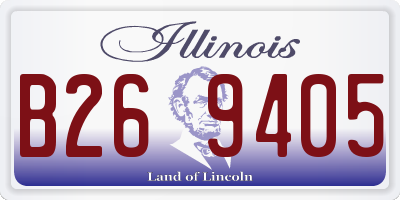 IL license plate B269405