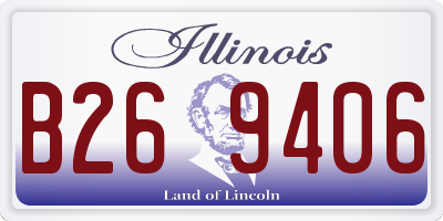 IL license plate B269406
