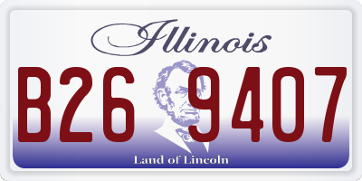 IL license plate B269407
