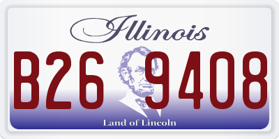 IL license plate B269408