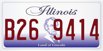IL license plate B269414