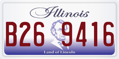 IL license plate B269416
