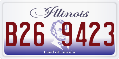 IL license plate B269423