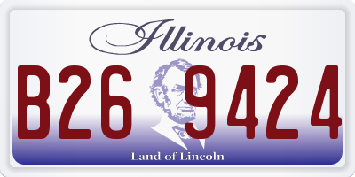 IL license plate B269424