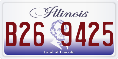 IL license plate B269425