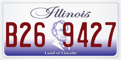 IL license plate B269427