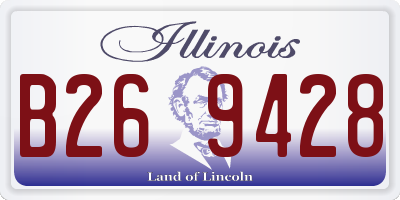 IL license plate B269428