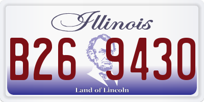 IL license plate B269430