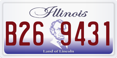 IL license plate B269431