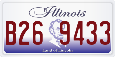 IL license plate B269433