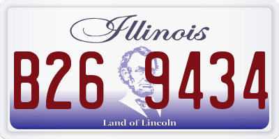 IL license plate B269434