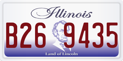 IL license plate B269435