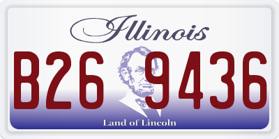 IL license plate B269436