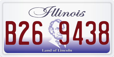 IL license plate B269438
