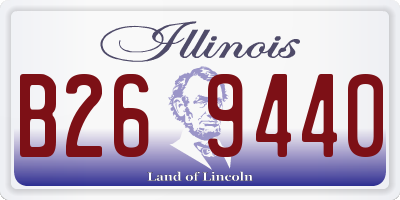 IL license plate B269440