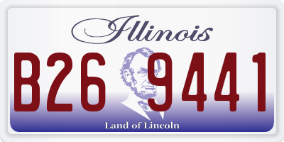 IL license plate B269441