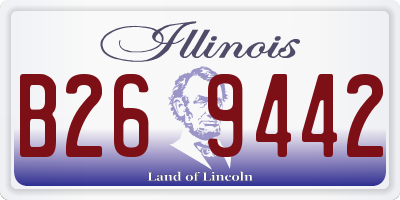 IL license plate B269442