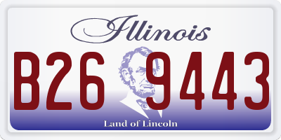 IL license plate B269443