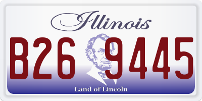 IL license plate B269445